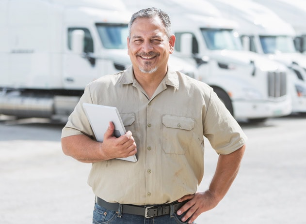 Handsome Guy Selling Truck - Logistics Company Picture